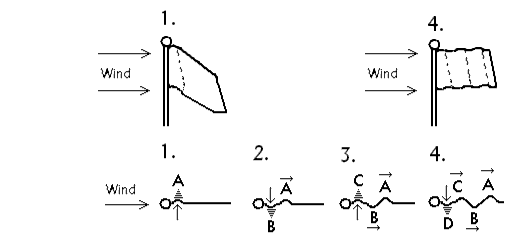 4 steps in a flag waving