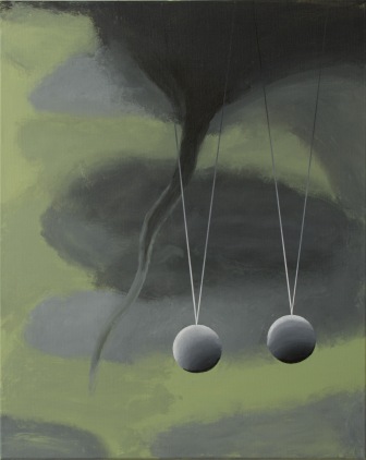 tornado and spheres